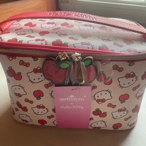 Sanrio Hello Kitty Red Pink and White Cosmetic Bag